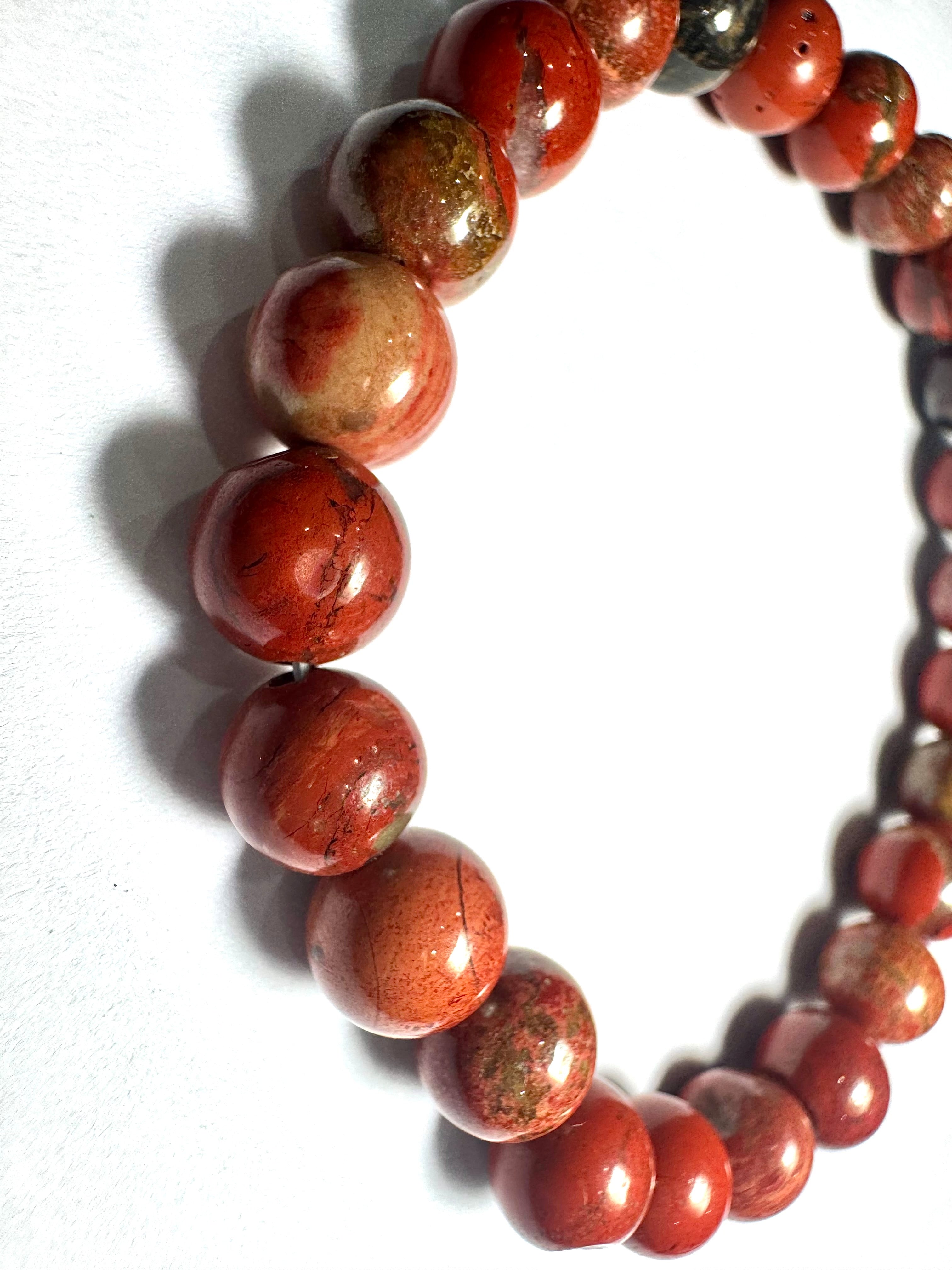 Natural Red Jesper Bracelet – Healing, Energy & Style