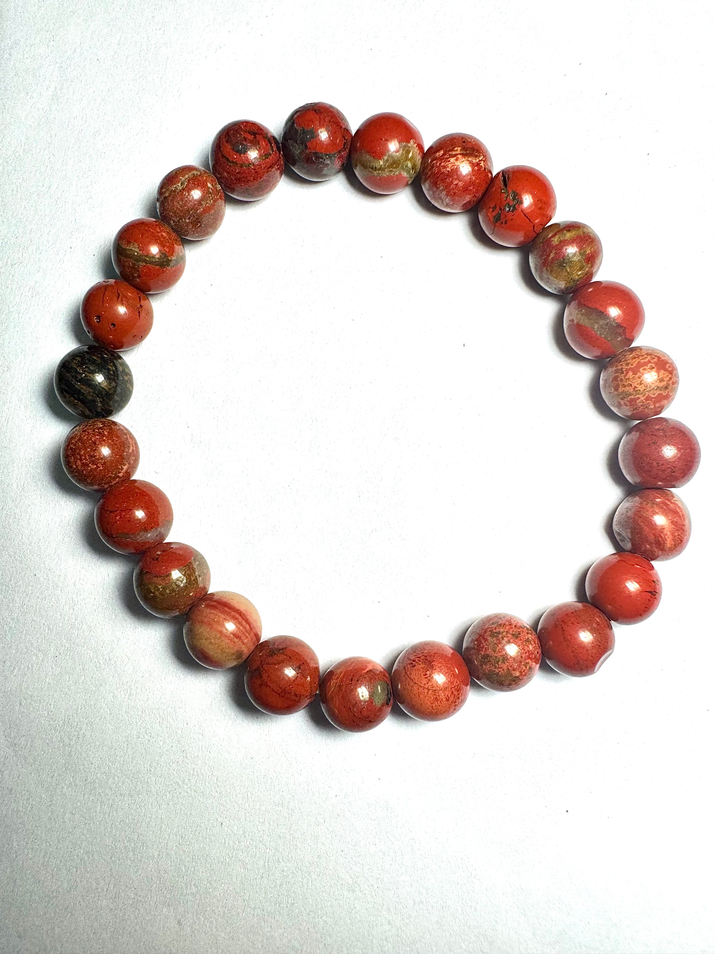 Natural Red Jesper Bracelet – Healing, Energy & Style