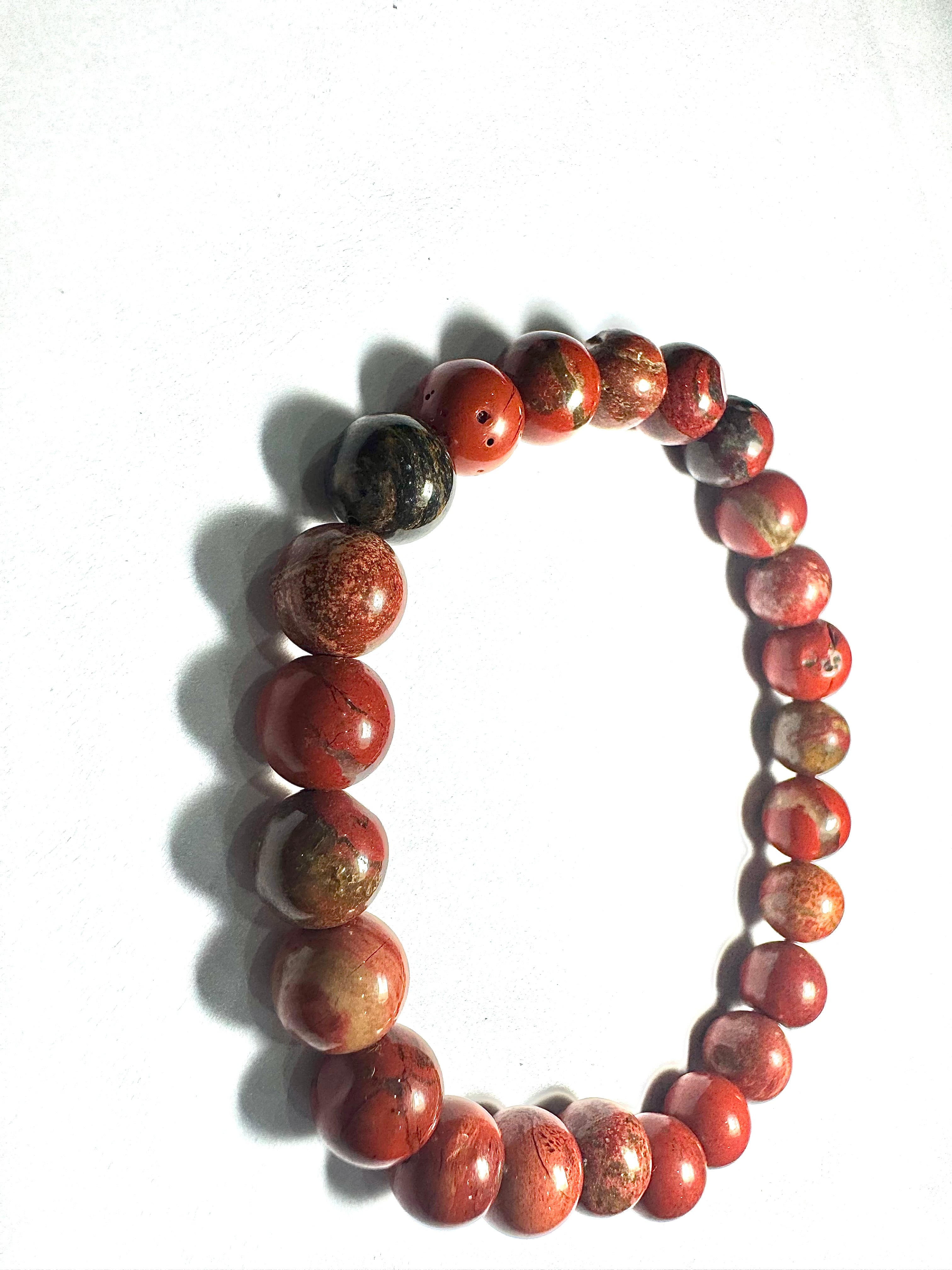 Natural Red Jesper Bracelet – Healing, Energy & Style