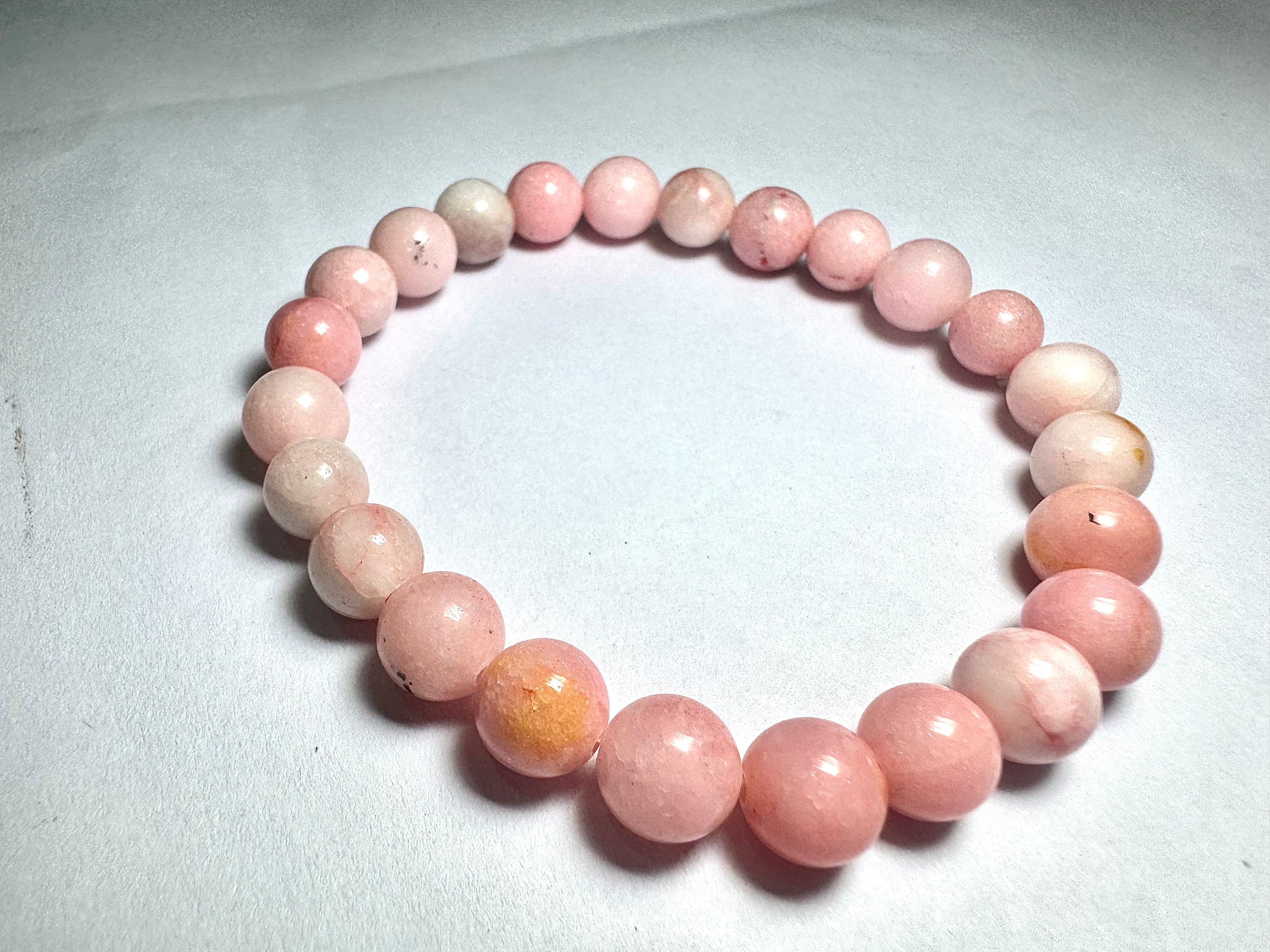 Natural Pink Opalite Bracelet – Healing, Energy & Style